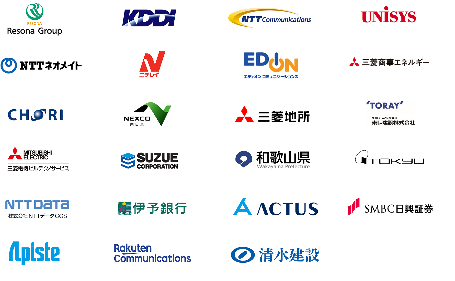は業種や企業規模に関わらず、多くの企業の働き方を支援しています