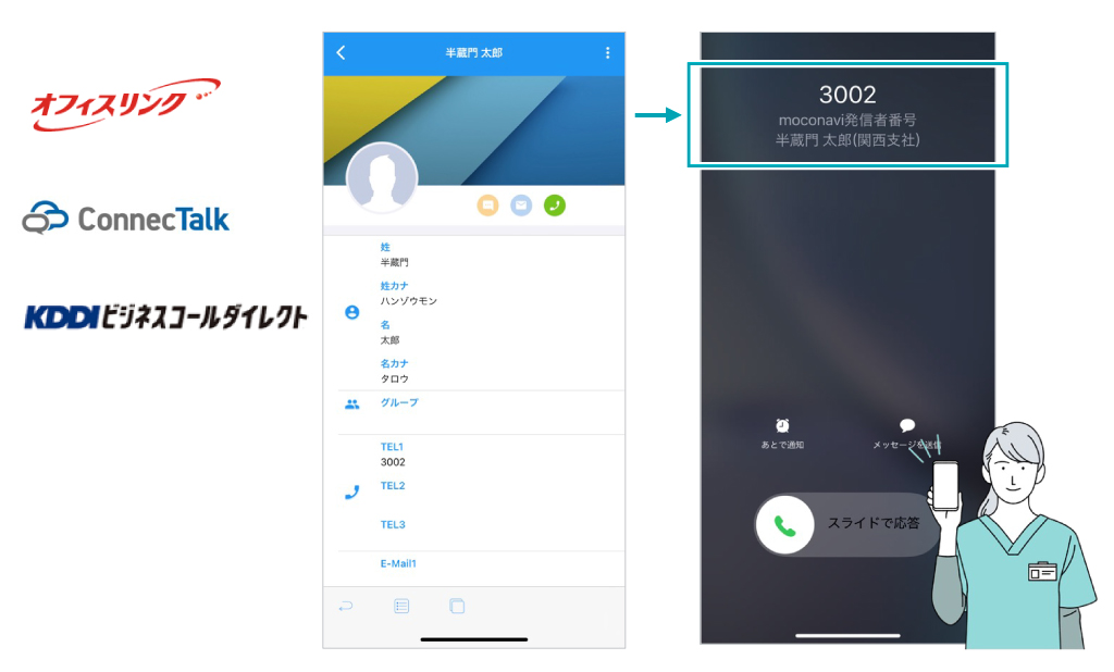 他社内線サービス連携